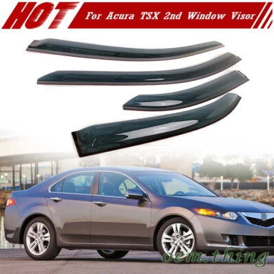 Fit FOR Acura TSX 2nd Honda Accord euro CU2 8th 4D Side Window Visor Reflect 14 - Imagem 1 de 4
