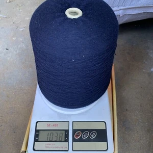 30% cashmere 70% merino wool blend yarn cone in navy - Picture 1 of 5