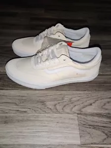 Vans Men's Gilbert Crocket Marshmallow/True White Canvas Suede Men's Size 7.5 - Picture 1 of 9