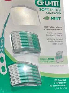 GUM Soft-Picks Advanced, Dentist Recommended Dental Picks, 120 ct total - Picture 1 of 8
