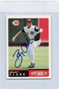 2002 Topps Total #799 Brady Clark Reds Signed Auto *J1503 - Picture 1 of 2
