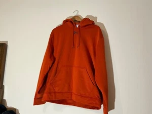Under Armour Felpa con Cappuccio Uomo Taglia L/G Vestibilità Larga Manica Lunga Sportiva Arancione - Foto 1 di 4