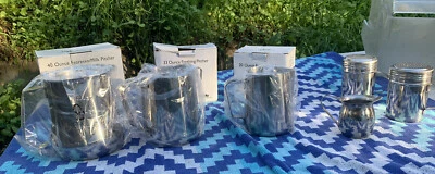 Jarra y agitadores de espuma de acero inoxidable Update International (juego de 6 piezas) Foto 1 de 4