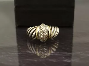 David Yurman Ring Silber Gold Brillanten - Bild 1 von 7