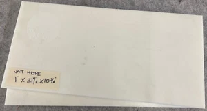 (2 piezas) 1” Grueso BAJA PLANA HDPE NATURAL STOCK 1.000” x 21.500” x 10.375” - Imagen 1 de 1