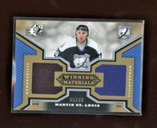 2005-06 SPx Winning Materials Jersey Gold #WMSL Martin St. Louis 65/99   *S6704