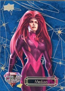 2016 Upper Deck Marvel Gems Sapphire Parallel Card 57 Medusa Inhumans 12/25 RARE - Picture 1 of 1