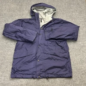 Vtg 90s The North Face Mountain Shell Jacket Coat Purple Men's L Made in USA - Picture 1 of 7