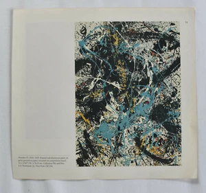 JACKSON POLLOCK LITHOGRAPH FROM MoMA CATALOG, 1980 - Picture 1 of 2