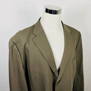 Jos A Bank 52R Sport Coat 100% Wool Dark Beige Brown Three Button Lined Vented - Picture 1 of 8