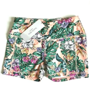 NWT Sweaty Betty floral hawaiian stretch legging yoga tennis bike shorts S $65 - Bild 1 von 3