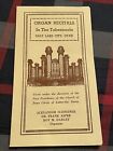 1951 Organ Recitals In The Tabernacle Salt Lake City Utah Pamphlet Mormon Church