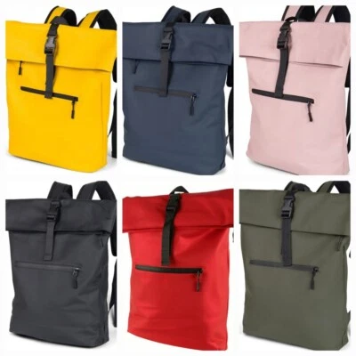 Freizeitrucksack Arbeitsrucksack Groß Damen/Herren Rolltop Rucksack Wasserfest - Bild 1 von 4