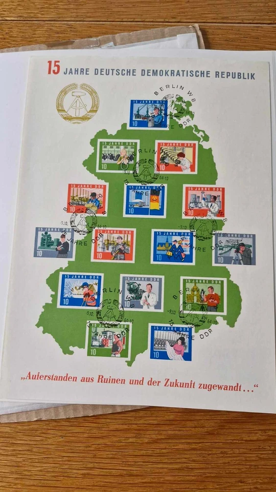 Germany East GDR/DDR 1964, Sheet 19 Cancelled. See photo. - Image 1 of 1