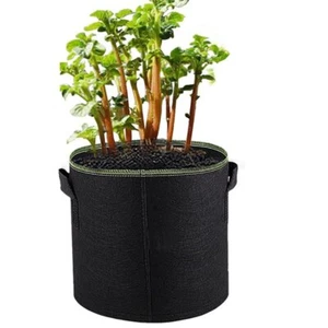 5 Pack Durable Grow Bags Aeration Fabric Planter Root Growing Pots with Handles - Picture 1 of 20