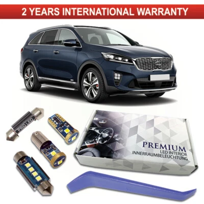 KIA Sorento LED Interior Premium Kit 7 Bulbs White Error Free 2014-2019 MKIII - Image 1 of 4
