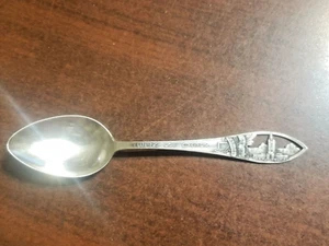 Sterling Silver Lincoln Nebraska Souvenir Spoon " The New Capitol " C.M. Robbins - Picture 1 of 12