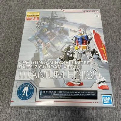Gundam Base Limited RX-78-2 Gundam Ver.3.0 TITANIUM FINISH MG 1/100 BANDAI Japan - Image 1 of 4