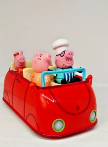 Peppa Pig's Talking Red Car Original Pieces Works 4 Peppa Figures - Bild 1 von 11