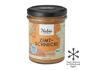 Nabio spalmatura dolce vegana lumaca alla cannella, biologica 175 g (22,80 euro/kg) - Foto 1 di 1
