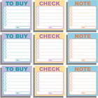 9 Pads Lined Sticky Notes 3X3 In Self-Stick Note Pads With Lines,  Super Adhesiv