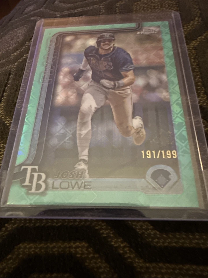 2025 Topps Chrome Logofractor- Josh Lowe #111 Aqua Refractor /199 - Image 1 of 1