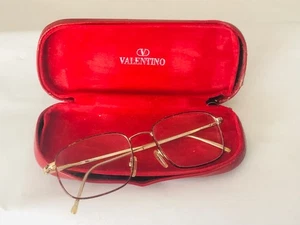 Vintage Valentino 140 V1031 9RN Eyeglasses Gold Tone Frame Italy - Picture 1 of 12