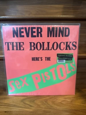 SEX PISTOLS - "NEVER MIND THE BULLOCKS..." - WARNER (2022) - NEON GREEN - MINT! - Image 1 of 2