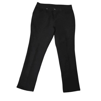 Faded Glory Slim Straight Leg Pants Stretch Black 16WP - Image 1 of 4
