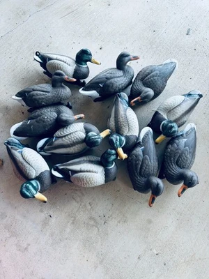 12 señuelos de pato Flambeau.  Nunca usado, en caja.  Quilla clásica con peso Mallard  Foto 1 de 4