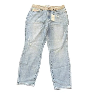 Judy Blue Jeans Womens Size 16 W Blue Cheetah Camo Slim New - Picture 1 of 7