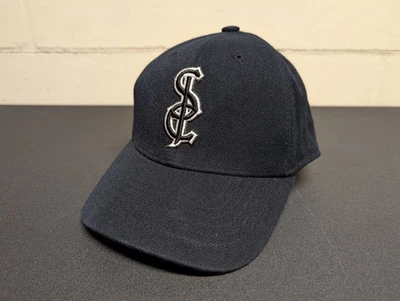 Sean John SJC Peines Hinchados ORIGINAL Bordados Negro Ajustado Sombrero Flex Talla: SM/MD Foto 1 de 4