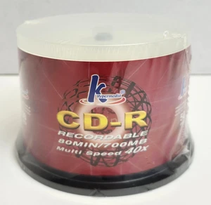 Pack of 50 K Hypermedia CD-R Disc Media 700MB 48X Speed 80min New Factory Sealed - Picture 1 of 5