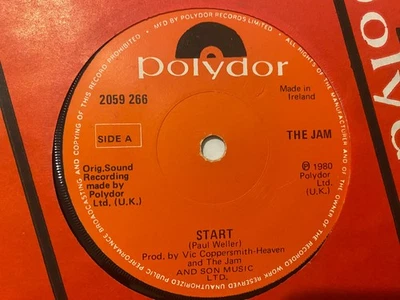 THE JAM - Start - IRISH PRESS 7" 1980 IRELAND PUNK MOD PAUL WELLER - Image 1 of 2