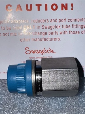 Swagelok SS-6-A-6RS 3/8 Male ISO X 3/8 FNPT Adapter W/ SS-6-RS-2V seal, 4pcs lot - Image 1 of 4