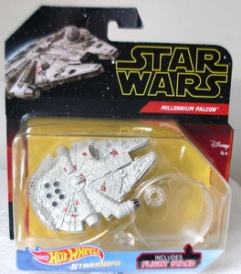 Hot Wheels Star Wars Millennium Falcon Raumschiff + Flight Stand - Neu - Bild 1 von 3
