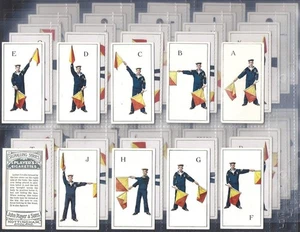 PLAYERS OVERSEAS-FULL SET- SIGNALLING SERIES 1926 (50 CARDS) EXCELLENT - Picture 1 of 1