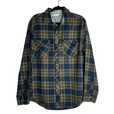 Polo de Ralph Lauren Vintage Manga Larga Abotonada Franela Mezcla Lana XL Foto 1 de 4