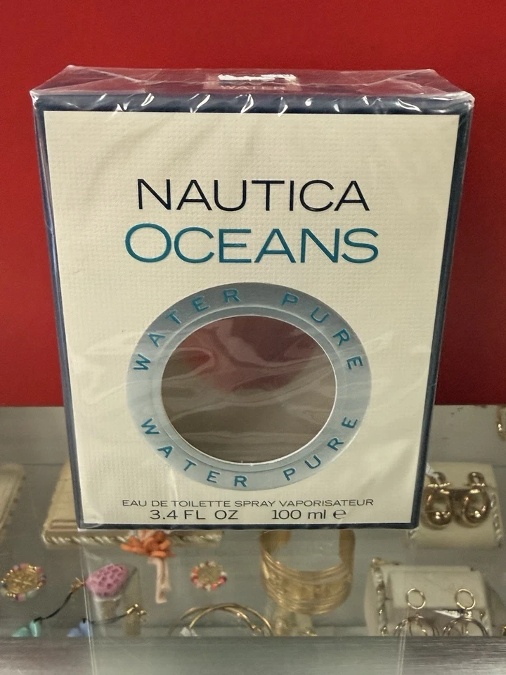 Nautica Oceans Pure Water de Nautica 3,4 oz/100 ml eau de parfum spray hombres colonia SELLADO Foto 1 de 4