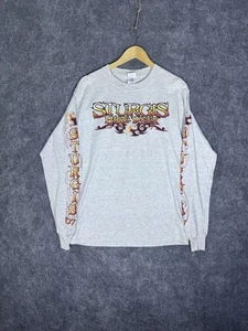 Vintage 2007 Sturgis M Bike Week T-Shirt Hog Chopper Langarm T-Shirt Flammen - Bild 1 von 17