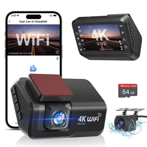 Dash Cam Front and Rear Camera, 4k+1080P WiFi Dual Dash Cam with APP, 3’’ IPS... - Bild 1 von 7