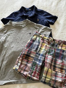 Polo Ralph Lauren Boy’s Size 4 / 5 XS X-Small Casual Boys Shorts Shirt Lot Set - Picture 1 of 7
