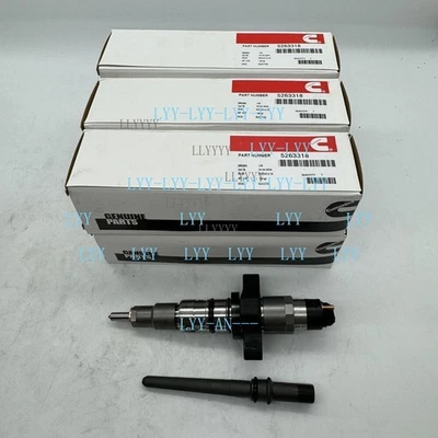 6PC Fuel Injectors 0445120255 For 2003-2004 Dodge Ram 2500 3500 Cummins 5.9L NEW - Image 1 of 4