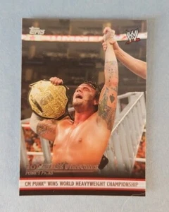 TOPPS WWE CARD 2012 INSERTION CM PUNK TOP CLASS MATCHES CARD #4 OF 10 SET - Photo 1 sur 2