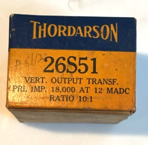 Vintage Thordarson 26S51 Vertical Output Transformer USED - Picture 1 of 4