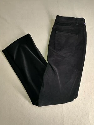 Pantalones Isaac Mizrahi para mujer 10 negros tiro alto corte bota bolsillos delanteros planos suaves  Foto 1 de 4