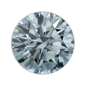 IGI Certified 0.55ct Green/Blue SI1 Clarity Round Cut Lab Grown CVD Diamond - Picture 1 of 9