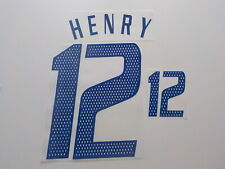 Flocage HENRY pour maillot équipe de France 2004 - 2006 blanc patch shirt 