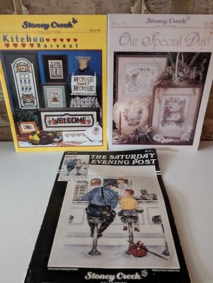 Stoney Creek Cross Stitch - The Runaway Special Day Kitchen Harvest - LOT OF 3 - Image 1 of 4
