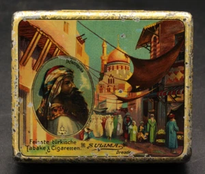 Alte Blechdose Zigaretten 20 Sulima Revue - Cigarettes Tin Boite [V.2] - Bild 1 von 9